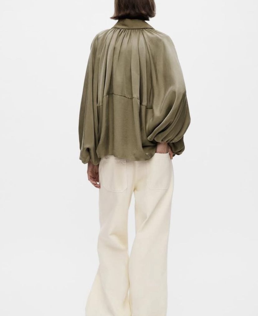 Oversized Satin Jacket